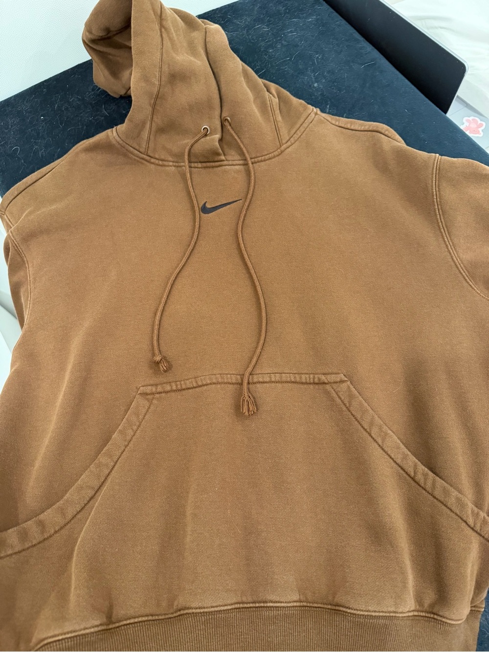 Nike Brown Women's Pullover Hoodie - Classic Swoosh